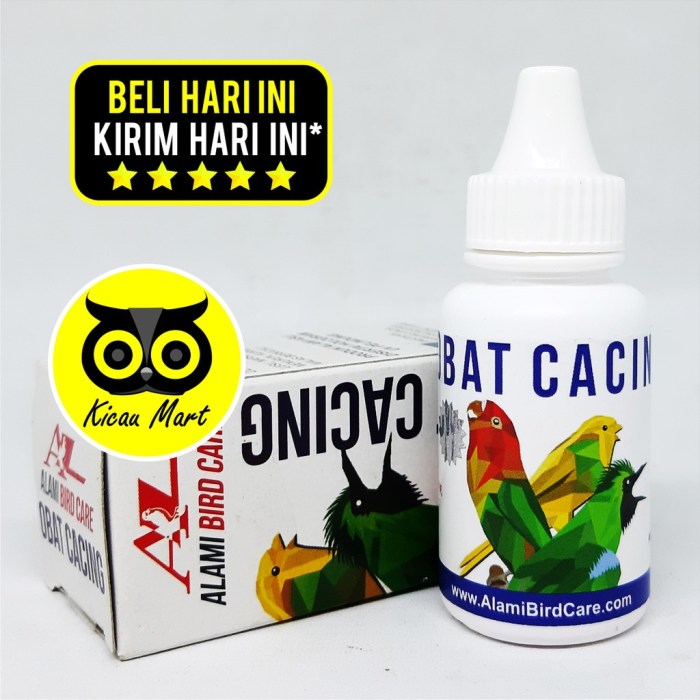 Obat alami burung cendet sakit cacingan yang ampuh