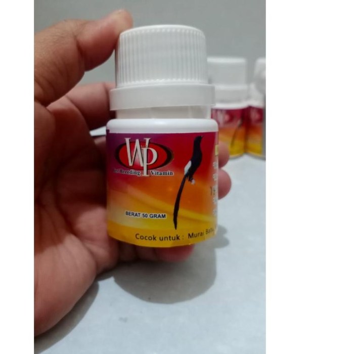 Jenis vitamin untuk murai batu