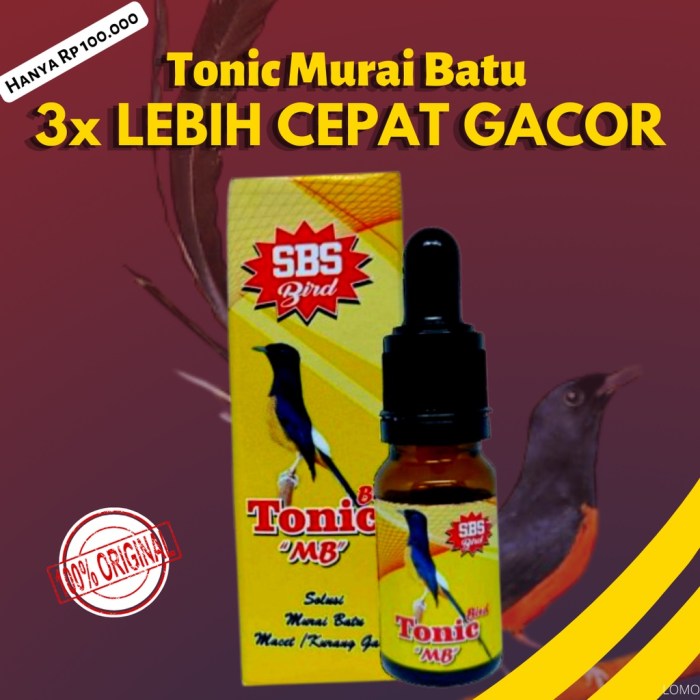 Jenis vitamin untuk murai batu